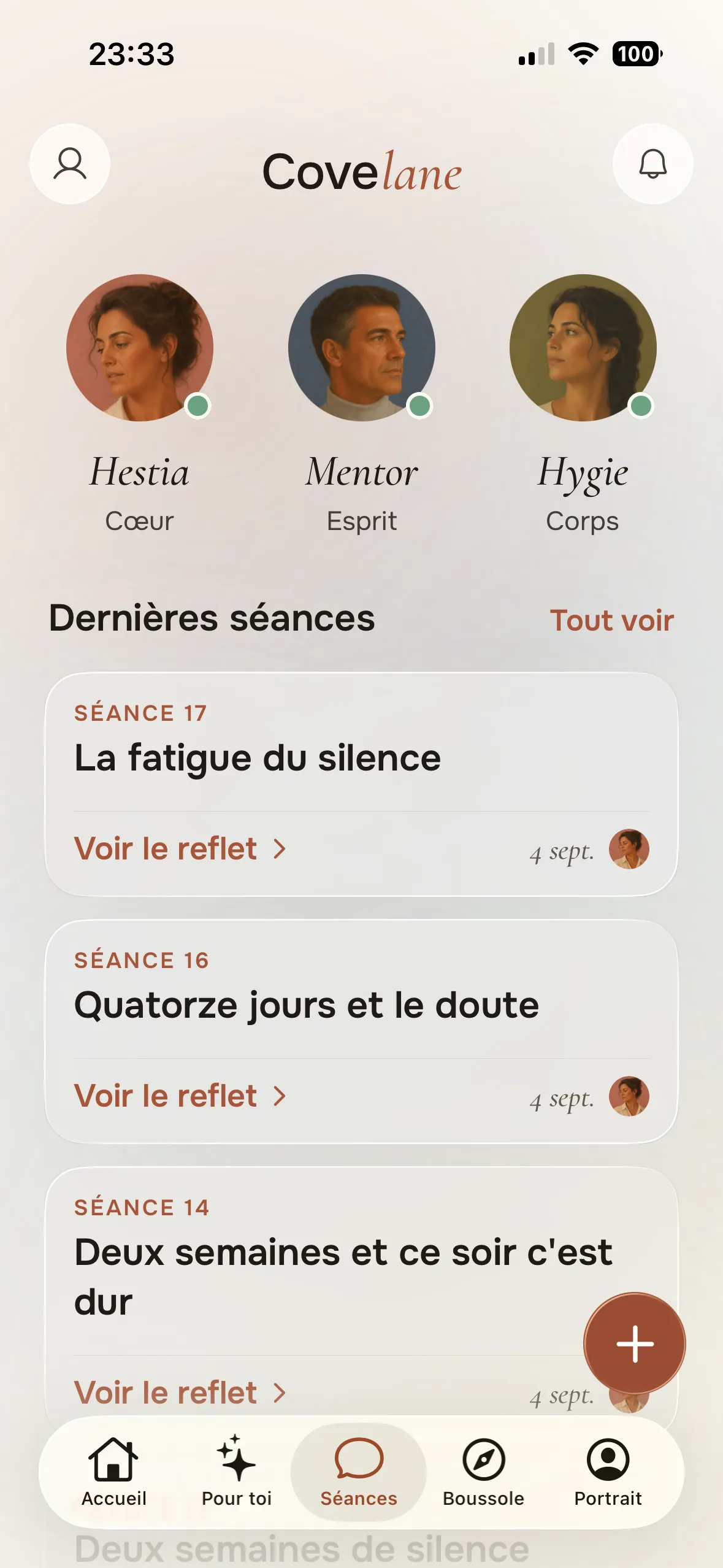 Covelane · interface chat agents