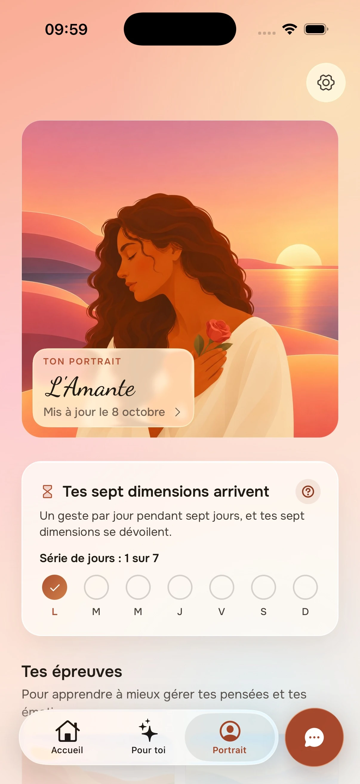 Covelane · portrait évolutif